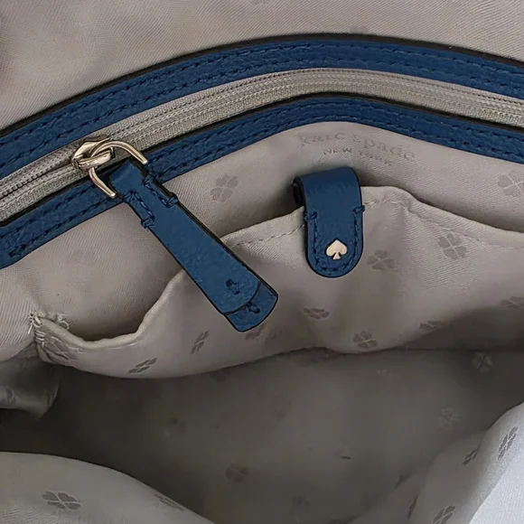 Kate Spade Sylvia Dome Satchel Crossbody Handbag in Blue - Picture 10 of 12